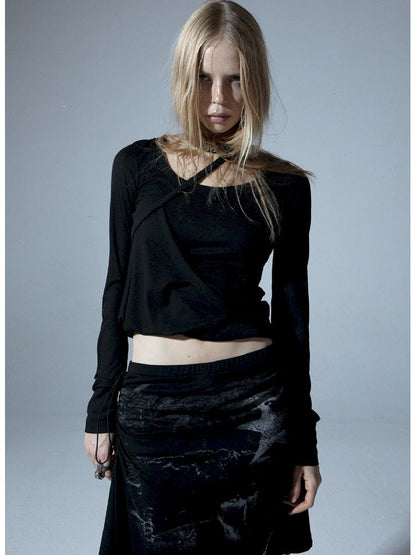 Long Sleeve Multi Bottom T-Shirt【s0000011276】