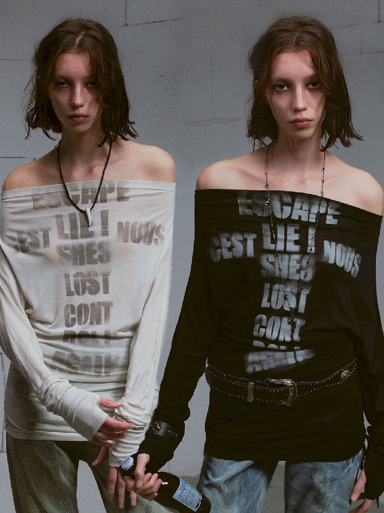 Thin Long Sleeve Printed Tee【s0000011851】