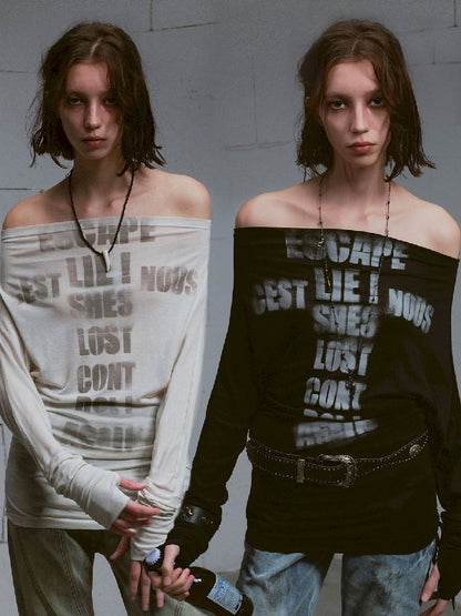 Thin Long Sleeve Printed Tee【s0000011851】