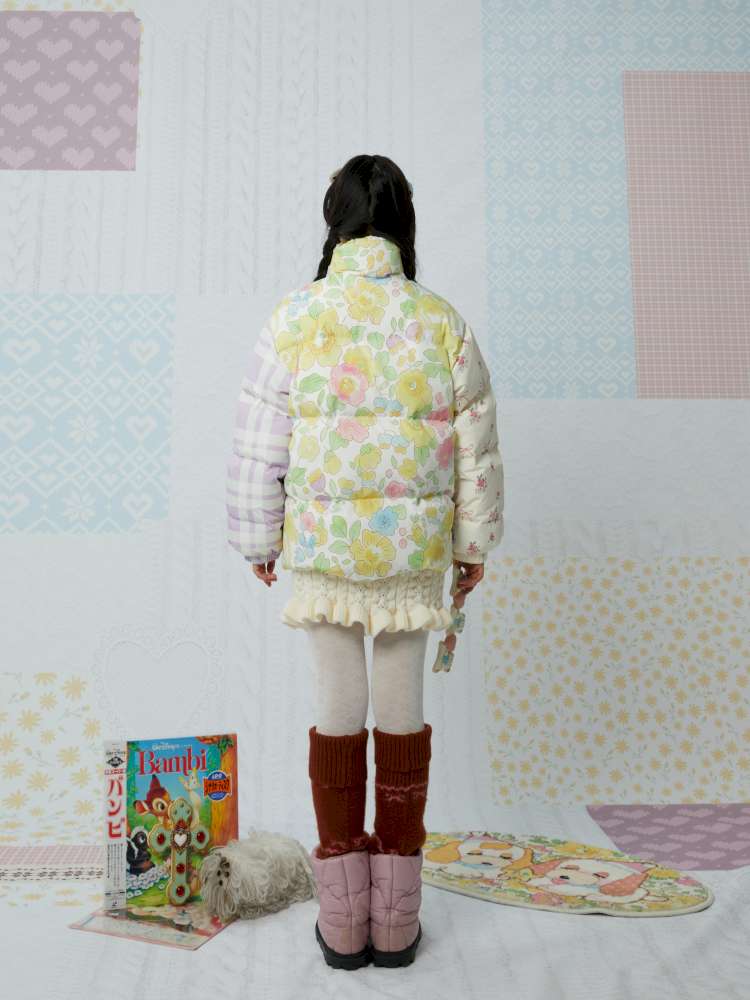 Cute Bear Print Padded Jacket【s0000015034】