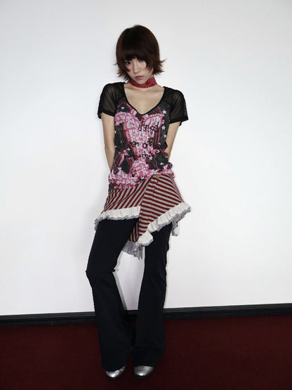 Knitted Lace Multi Wear Skirt【s0000018662】