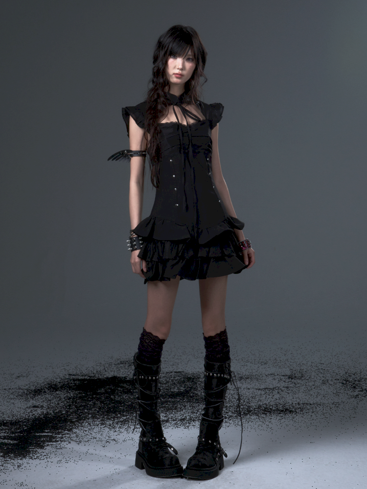 Puffy Cake Cheongsam Dress【s0000012444】