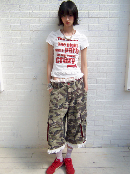 Letter Print Short Sleeve T-Shirt【s0000012423】