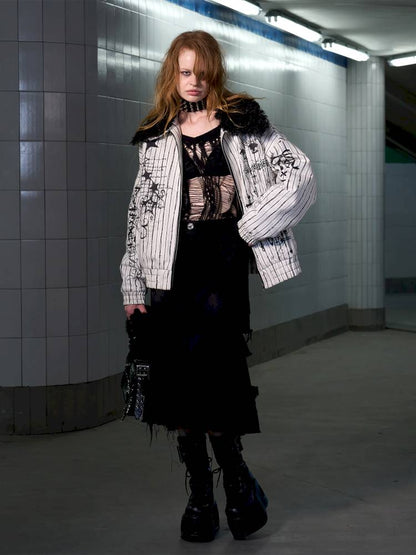 Fur Collar Thick Fleece Jacket【s0000014421】