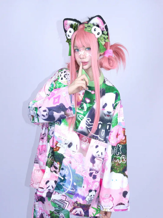 Cartoon Plush Panda Hairband Headpiece Accessory【s0000013978】