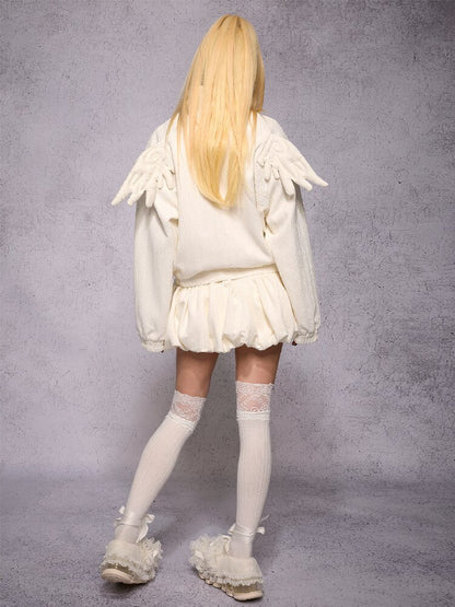 Knit Patchwork Pumpkin Skirt【s0000019137】