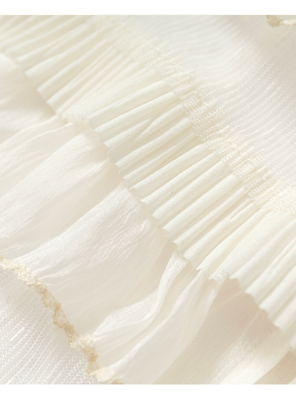 Court Lace Layering Furry Scarf【s0000014932】