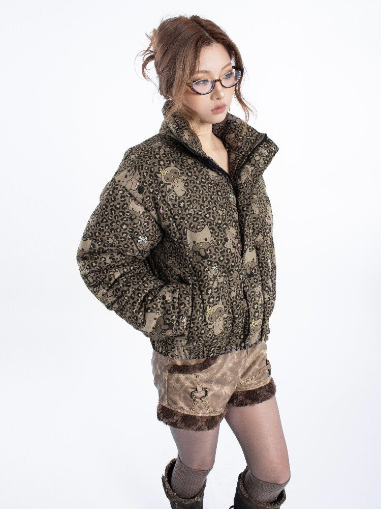 Leopard Cartoon Cat Cotton Suit【s0000018048】