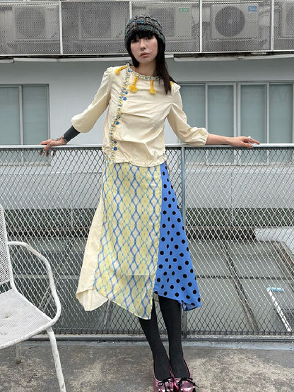 Twist Braid Patchwork Skirt Set【s0000015851】