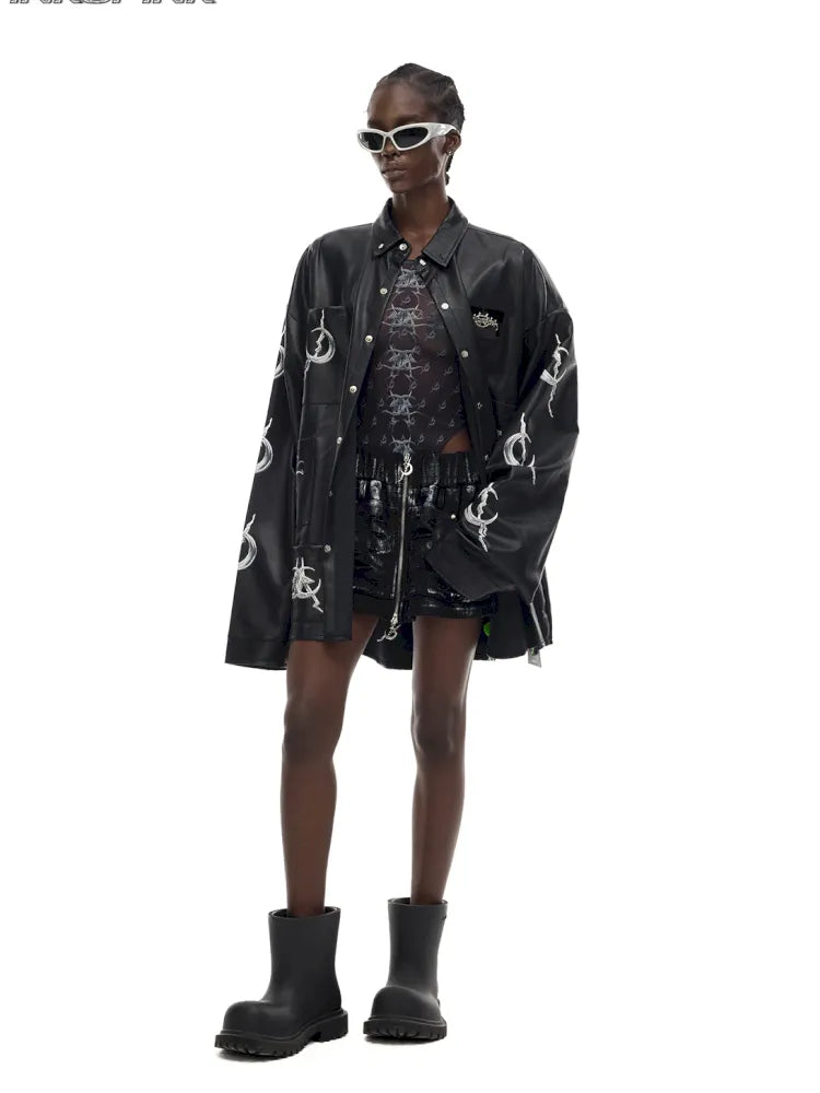 Mirror Concept PU Leather Jacket【s0000014002】