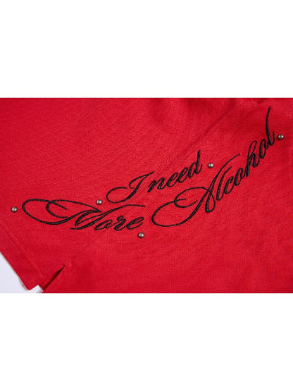 Blazing Soul Embroidered Polo Shirt【s0000016960】