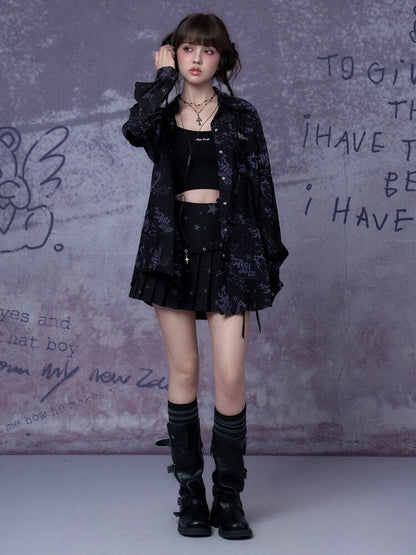 Printed Street Festival Shirt【s0000015761】