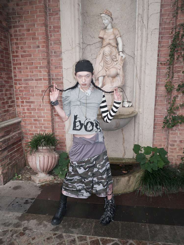 Broken Soldier Camo Spliced Skirt【s0000015141】