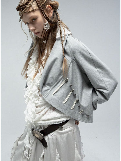 Ruffle Loose Romantic Lace Shirt【s0000011835】