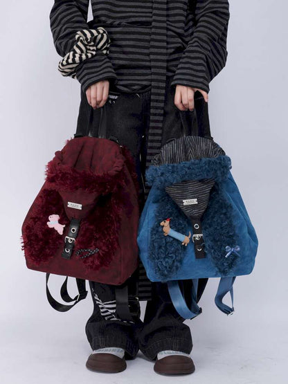 Rabbit Ears Cute Fur Crossbody School Bag【s0000014619】