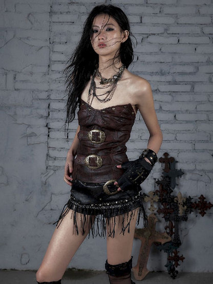 Slimming Wrap Short Leather Breastplate【s0000011827】