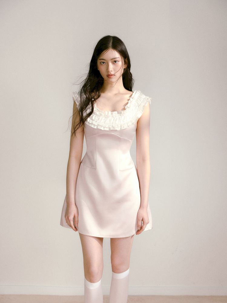 One Shoulder Waist Dress【s0000013239】
