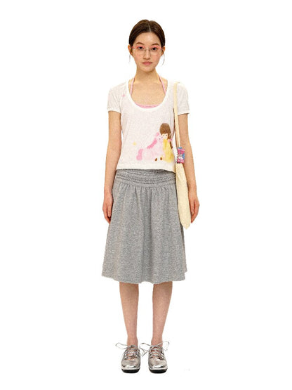 Girls Horse Print Short Sleeve T-shirt【s0000016102】