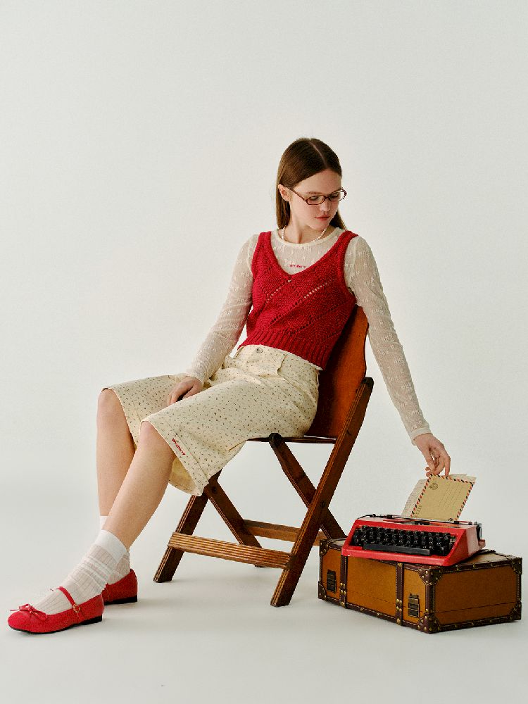 Wool Knit Vest【s0000011987】