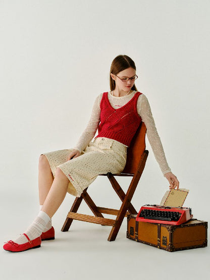 Wool Knit Vest【s0000011987】