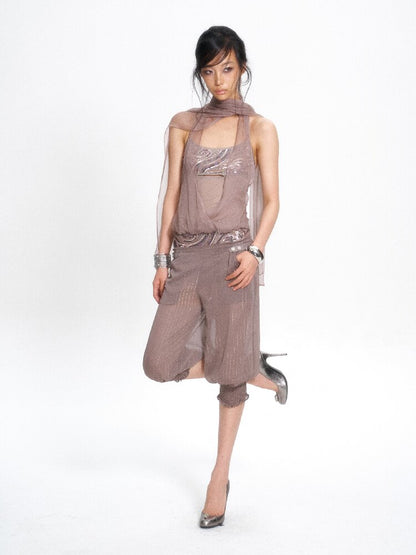 Detachable Chiffon Lantern Pants【s0000017661】