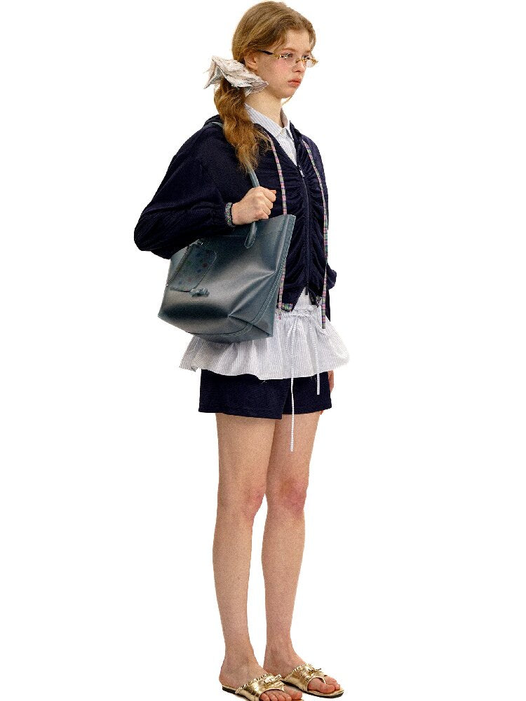 Mesh Hooded Color Blocked Jacket【s0000017417】