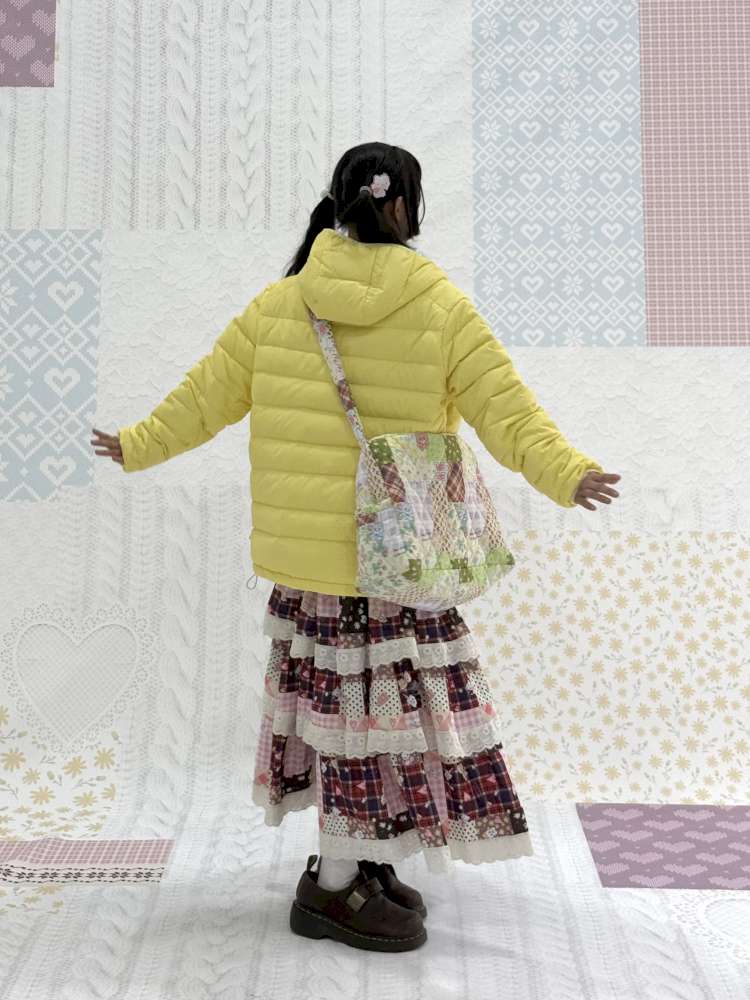 Quilted Blocked Printed Shoulder Bag【s0000015039】