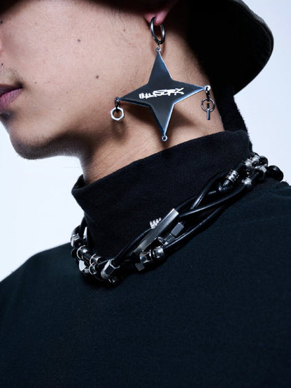 High-End Leather Beaded Necklace【s0000018832】