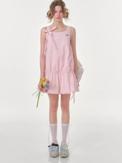 Lace Up Bud Hem Camisole Dress【s0000016615】
