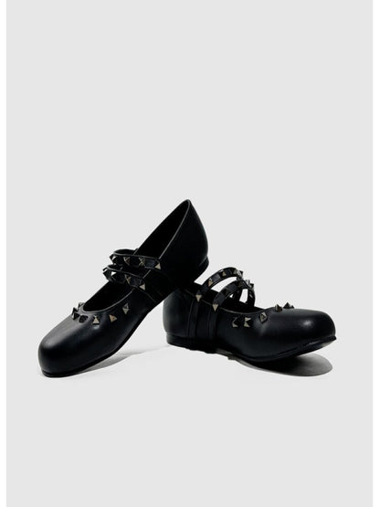 Vintage Rivet Flat Ballet Shoes【s0000015705】