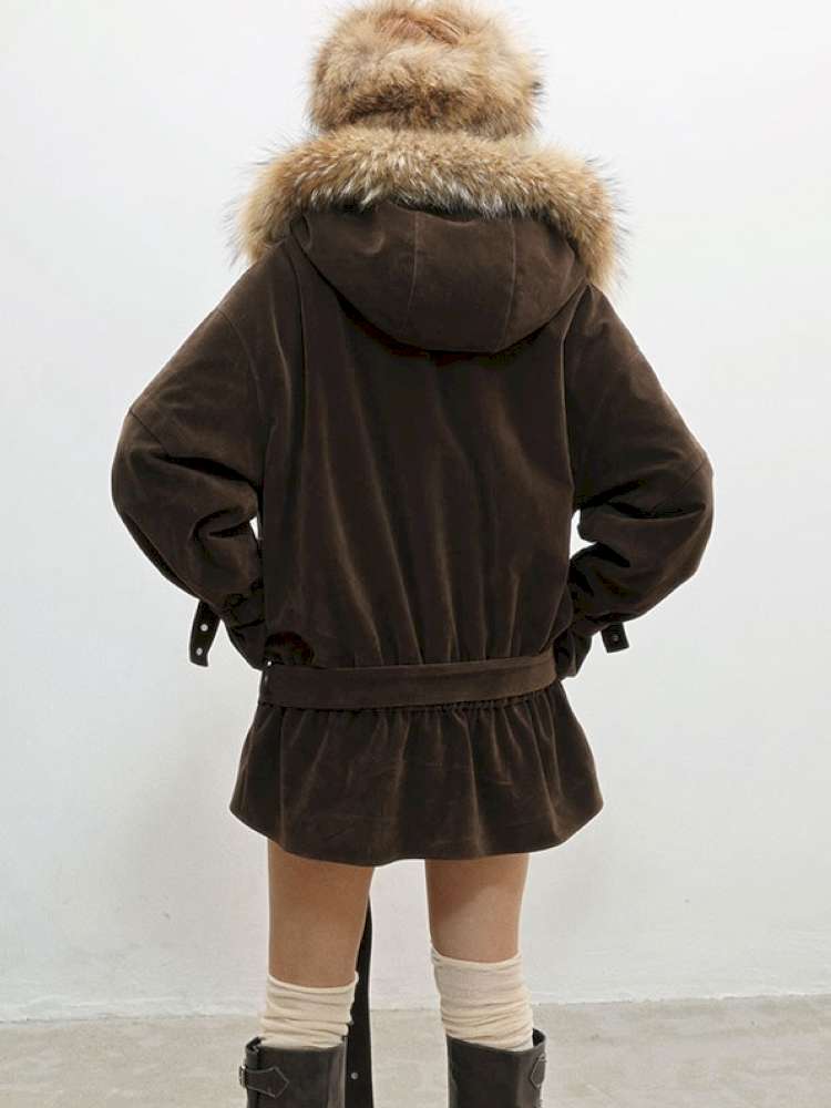 French Velvet Rabbit Fur Jacket【s0000014835】