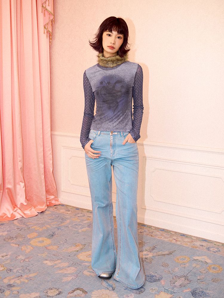 rayed Microblend Denim Trousers【s0000011639】