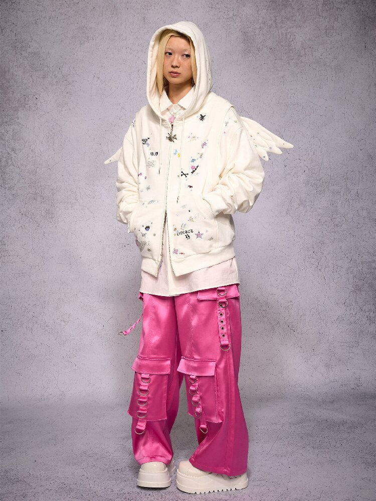 Faux Two Piece Angel Sweatshirt【s0000019147】
