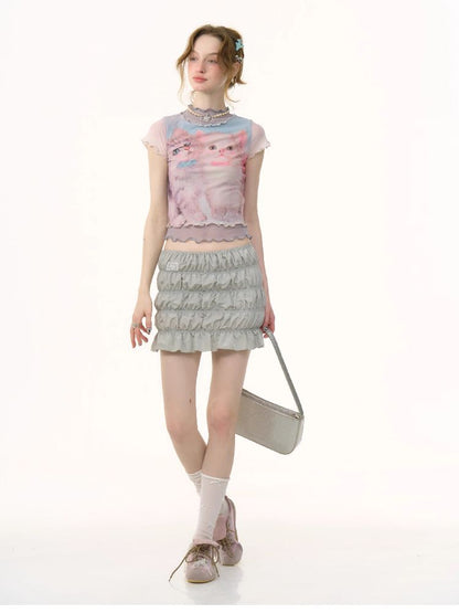 Multi-layer Cakes Package Hip Half-body Skirt【s0000012267】