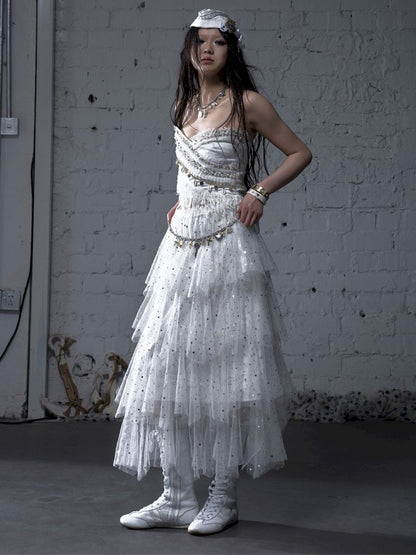 Multi-Layered Mesh Cake Skirt【s0000012789】