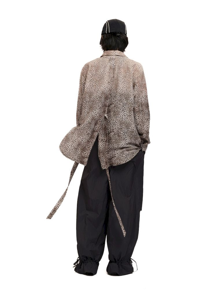 Horsebit Tie Loose Long Sleeve Shirt【s0000012510】