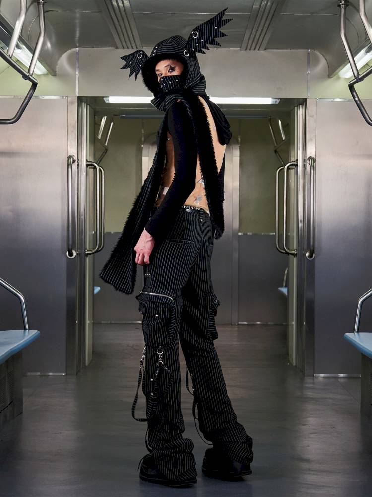 Angel Wings Face-Covering Hooded Scarf【s0000014417】