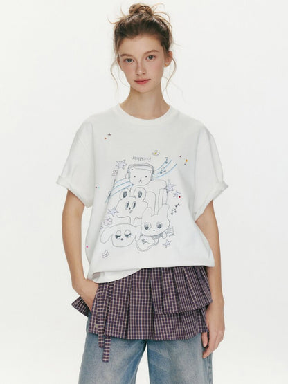 Strawberry Musician Cotton T-Shirt【s0000015669】