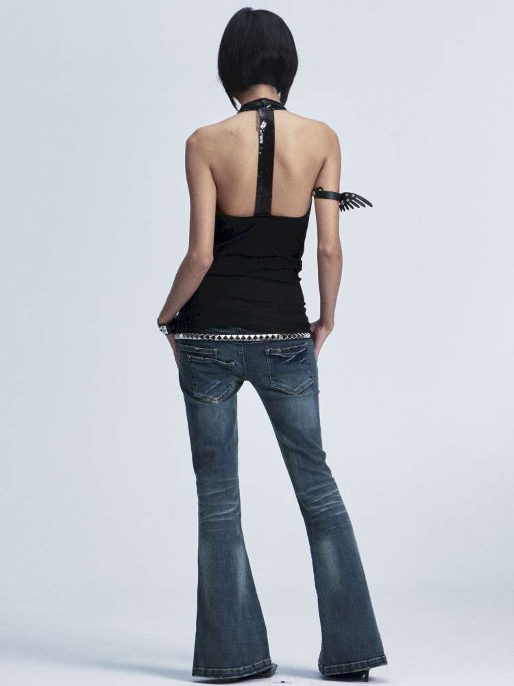 Two-Tone Cotton Slim Camisole【s0000014660】