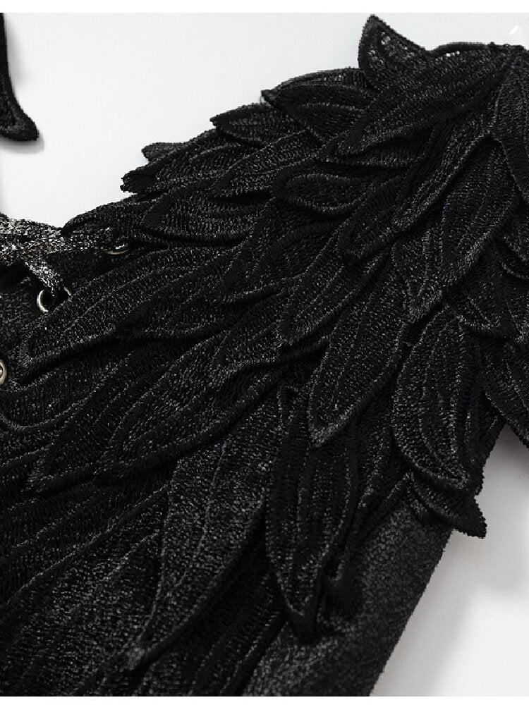 Vintage Court Wing Embroidered Top【s0000017859】