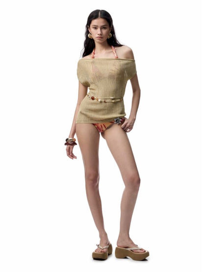 Floral Print Twist Bikini【s0000012411】