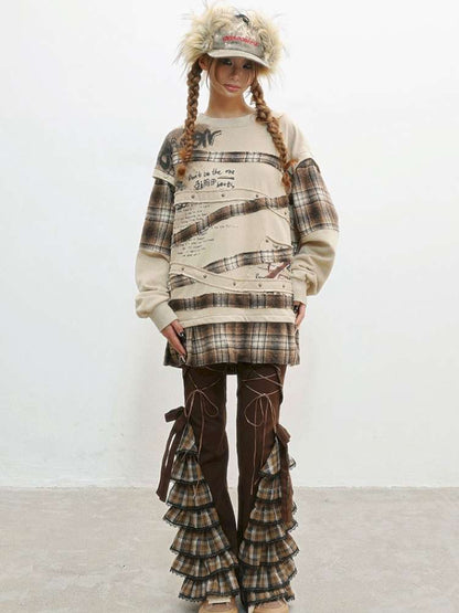 Wasteland Print Detachable Sweatshirt【s0000014831】