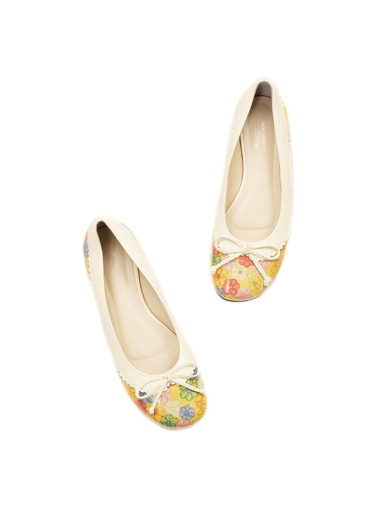 Flower Rabbit Patchwork Bow Shoes【s0000016430】