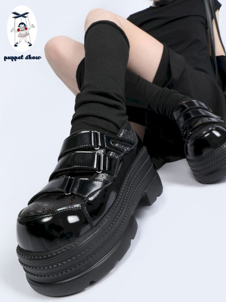 Gothic velcro thick bottom shoe【s0000013359】
