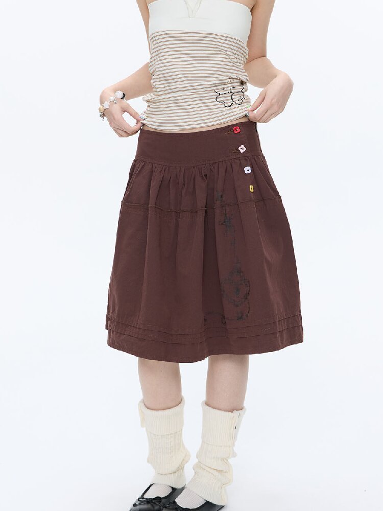 Retro Love Lock Vine Short Skirt【s0000016375】