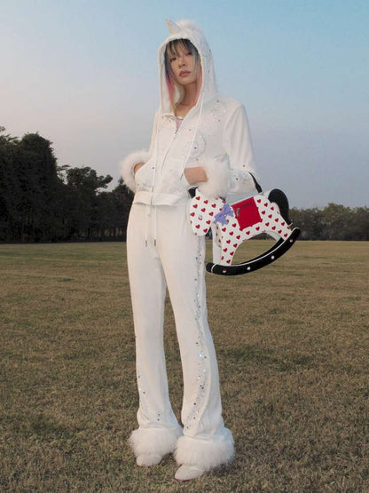 Horse Unicorn Velvet Diamond Pant【s0000015378】