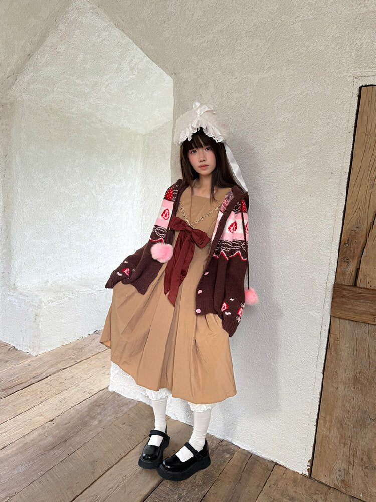 Fair Isle Cake Knit Cardigan【s0000018538】