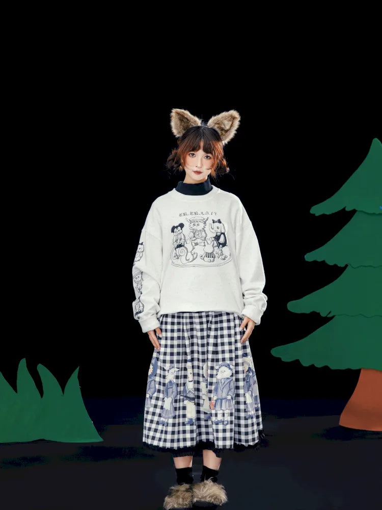 Speckled Casual Print Hoodie【s0000014157】