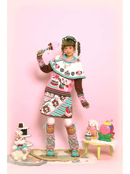 Cable-Knit Cape Sweater【s0000014520】