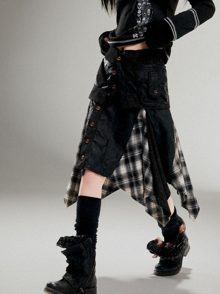 Leather Halter Long Skirt【s0000011253】